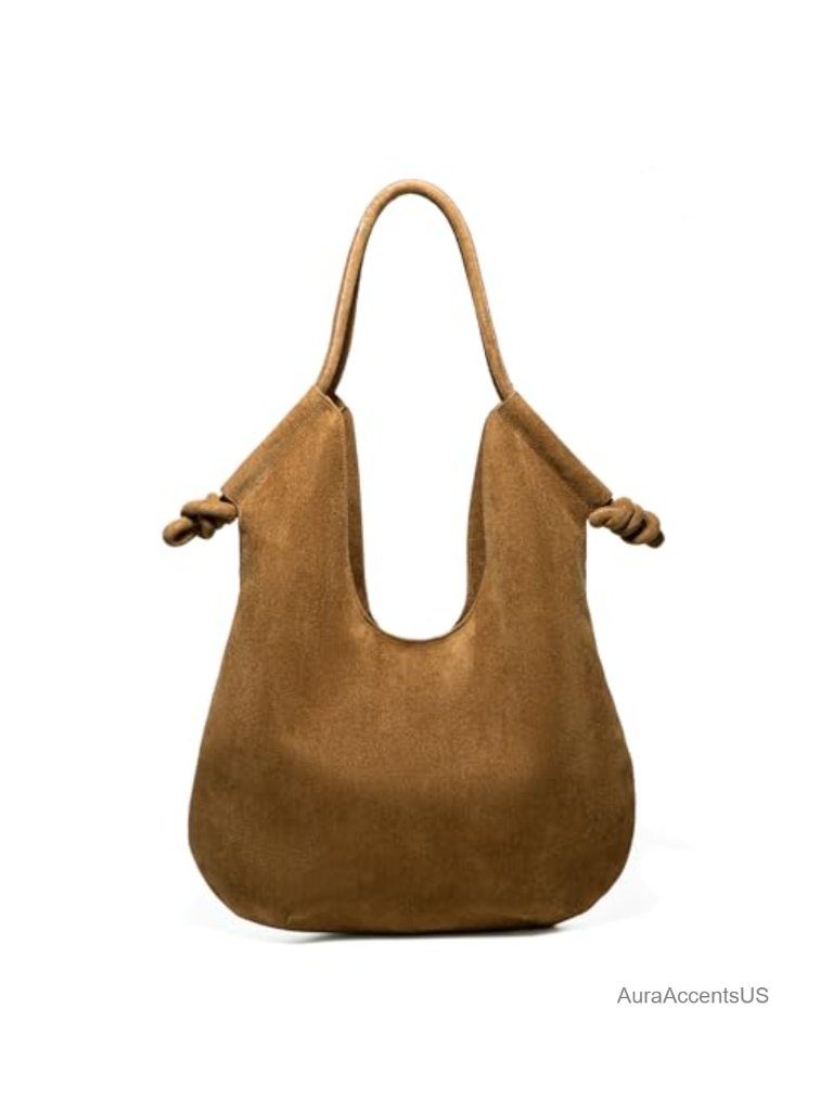 Faux Suede Hobo Bag Tote Satchel Shoulder Handbag Work Travel